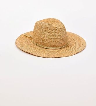 Hat Attack Raffia Braid Continental in Natural/gold at Nordstrom