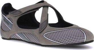 The Attico Womens Gray Polyethylene Ballet Flats