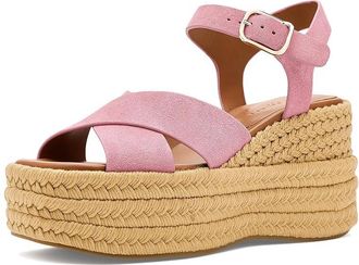 Marc Fisher Pasion Womens Dress Sandals Pink Suede : 9.5 M