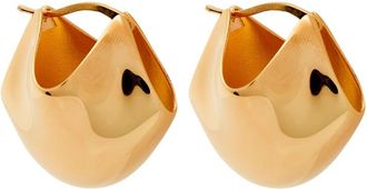 Khaite Lotus Medium 18kt Gold-plated Earrings - One Size