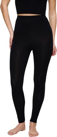Triumph Leggings TRIUMPH Beauty Layers Leggings 04, Damen, Gr. L, N-Gr, schwarz, Single Jersey, Obermaterial: 48% Wolle, 48% Modal, 4% Elasthan, eng lang, Hos