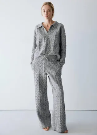 Mango PYJAMA TROUSERS BRAIX grigio - Donna - S - MANGO