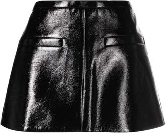 Courr&egrave;ges Skirts - Dames - Korte rokken - Zwart - S - Katoen - Rokken