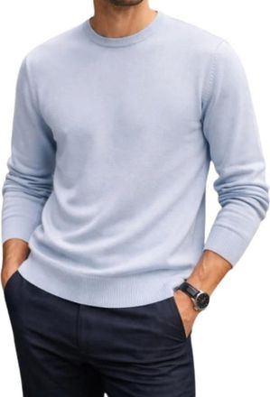 Gran Sasso Trui met ronde hals - Heren - Truien - Blauw - Maat: 3XL Kasjmier