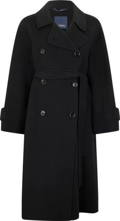 Max Mara Jassen, Dames, Zwart, XS, Wol, Samanta Jas