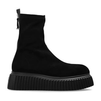 AGL Agl, Schoenen, Dames, Zwart, 39 1/2 EU, Su&egrave;de, Mirabel Su&egrave;de Platform Enkellaarsjes