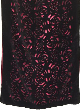 Wolford Limited Edition Silk & Velvet Rose Scarf