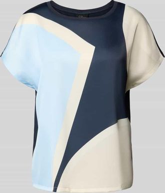 s.Oliver Black Label Oversized T-Shirt aus Viskose-Mix in Hellblau, Gr&ouml;&szlig;e 36