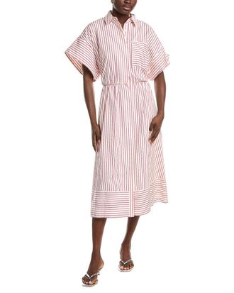 Maje Rhinestone Midi Shirtdress