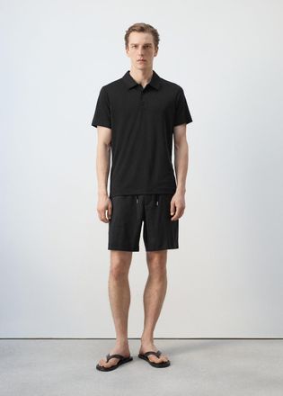 Mango Polo maglia sottile nero - Uomo - XXL - MANGO MAN