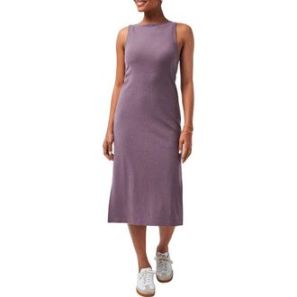 Travis Mathew Hadley Wood Sleeveless Rib Midi Dress in Heather Moonscape at Nordstrom Rack, Size X-Small