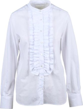 Xacus Coreana con Rouge - Dames - Blouses - Wit - L - Katoen - Overhemden