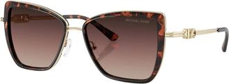 Michael Kors Sunglasses, female, Brown, Size: 55 MM Sea Island Sunglasses