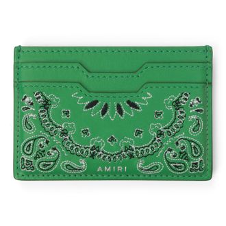 Amiri Green Bandana Card Holder