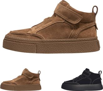 Generic Mens High Top Fashion Sneakers Size 6.5 Outdoor Casual Sports Shoes Training Leather Shoes Mens Soft Cushioned Insole Flats Slip-Resistance Walking Sn