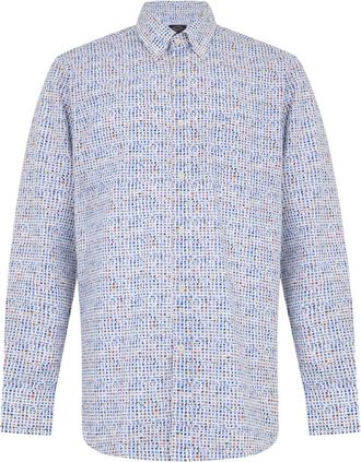Paul & Shark Long Sleeve Shirt with Flag Print - male - Paul & Shark - Casual Shirts - Multicolor - 4XL - Shirts