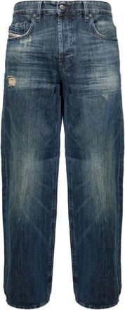 Diesel Jeans, Heren, Blauw, W30, Katoen, 2001 D-Macro Wide Leg Jeans