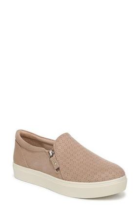 Dr. Scholls Madison Side Zip Slip-On Sneaker in Cuban Sand Faux Leather at Nordstrom Rack, Size 7.5