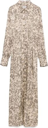 Golden Goose Abito lungo con stampa grafica - Toni neutri