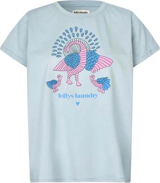 Lollys Laundry Tops, Dames, Blauw, M, T-shirts