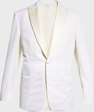 Brioni Men & apos;s Solid Wool Dinner Jacket