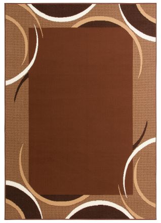 My Home Teppich »Noah« rechteckig 7 mm Höhe weiche Haptik, Teppich mit Bordüre, Kurzflor, verspieltes Design