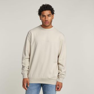 G-Star G-Script Logo Sweater - Wit - Heren