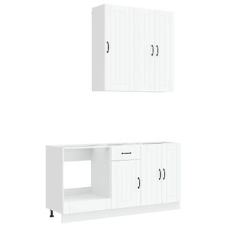 vidaXL Unidad De Cocina Lucca 5 Uds. Blanco Vidaxl