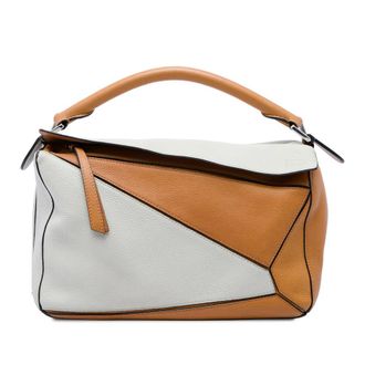 Loewe Pre-owned Loewe Medium Bicolor Calfskin Puzzle Satchel Ladies GPIFGGYO23AB2008