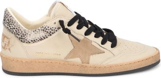 Golden Goose Womens Sneakers Super Star Leather Milk-Bordeaux-Black Lambskin Trainers Milk/bordeaux/black