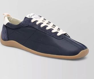 Kenzo low sneakers contrast heel tab quilted texture