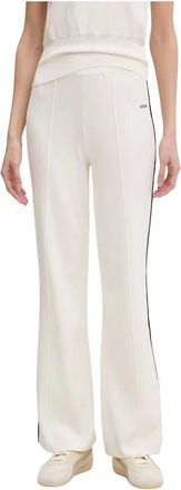 Guess Broeken, Dames, Beige, S, Polyester, Laurene Flared Trainingsbroeken