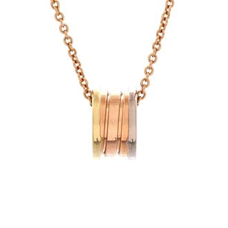 Bulgari B. Zero1 Perfect Mistake Pendant Necklace 18K Tricolor Gold