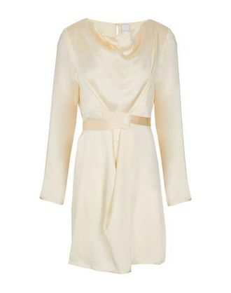 8 by YOOX SILK L/SLEEVE MINI DRESS