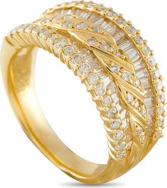 Luxury Bazaar 18K Yellow Gold 1.53ct Diamond Ring MF09-040626