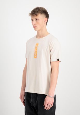 Alpha Industries T-Shirt ALPHA INDUSTRIES Alpha Puff Print T-Shirt, Herren, Gr. M, weiss (jet stream wei&szlig;), Obermaterial: 100% Baumwolle, Shirts T-Shirt