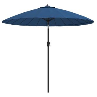 Berkfield Home Outdoor Parasol with Aluminium Pole 270 cm Azure Blue
