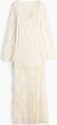 H&M Lace maxi dress - White