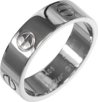 Cartier Love White Gold (18K) Band Ring (Pre-Owned)