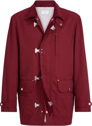 Brunello Cucinelli Katoenen jack met ribfluwelen kraag - Rood