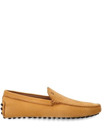 Tod's slip-on leather loafers - men - Leather/Leather/Rubber - 6.5 - Yellow