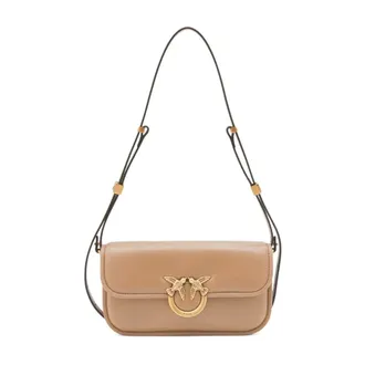 Pinko Shoulder Bags, female, Brown, ONE SIZE, Love Box Baguette