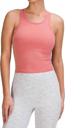 lululemon Ebb To Street Cropped Racerback Tank Top In Brier Rose