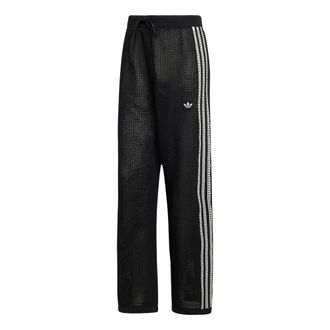 adidas (WMNS) adidas Originals Knitted Crochet Firebird Track Pants Asia Sizing Black KC6494