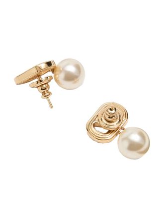 Valentino Garavani VLogo Bronze Earrings - Bronze
