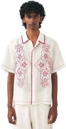 Antik Batik Overhemden, Heren, Beige, L, Katoen, Chemise Sidney