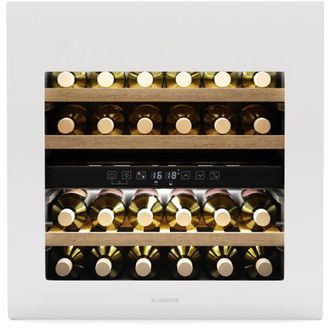 Klarstein Klarstein Rhone 36 Duo- Frigorifero per vini 36 bottiglie Controllo a LED Push-to-Open Silenzioso
