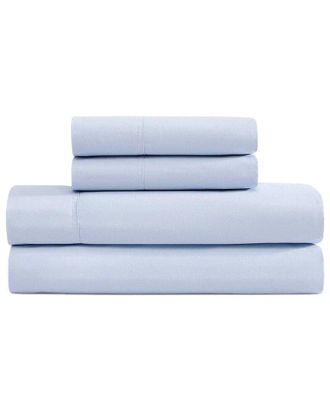 Tommy Hilfiger 200 Thread Count Solid Cotton Percale Sheet Set
