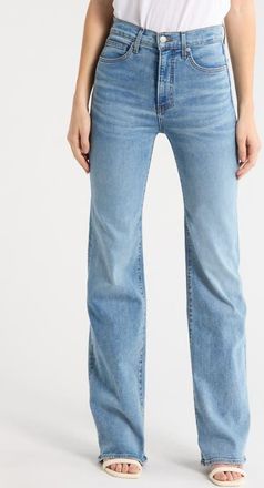 Veronica Beard Crosbie High Waist Slim Wide Leg Jeans in Rebel Stone at Nordstrom, Size 24