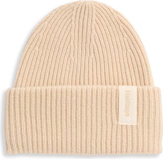 Halfdays Rib Merino Wool Beanie in Oat Milk at Nordstrom